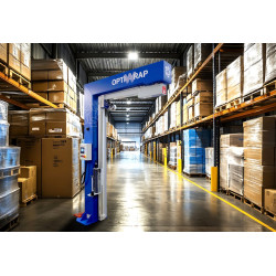 Banderoleuse à bras tournant OPTIWRAP© Banderoleuse à bras tournant OPTIWRAP©