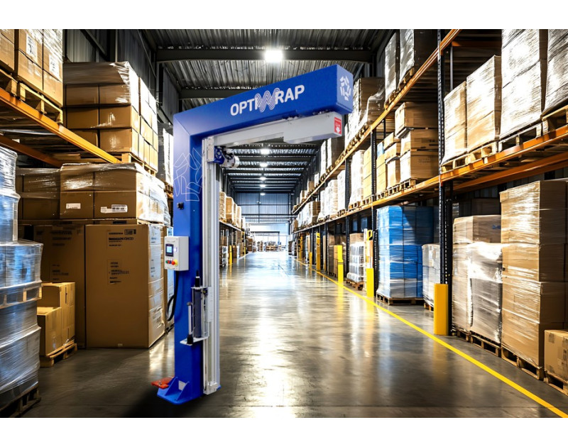 Banderoleuse à bras tournant OPTIWRAP© Banderoleuse à bras tournant OPTIWRAP©