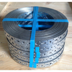 Feuillard acier galvanisé perforé Feuillard acier galvanisé perforé