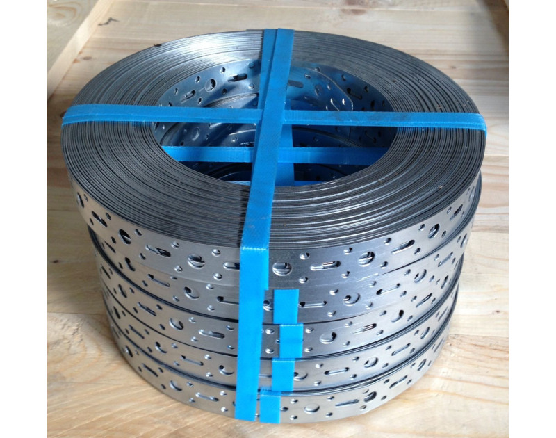 Feuillard acier galvanisé perforé Feuillard acier galvanisé perforé