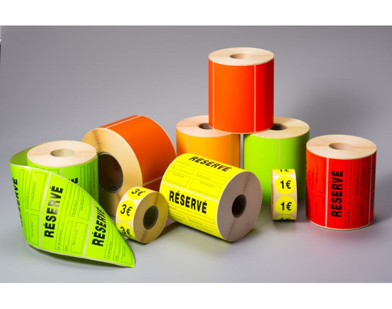 Etiquettes adhésives - Pastilles pré-imprimées Etiquettes adhésives - Pastilles pré-imprimées