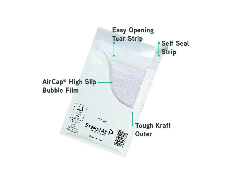 Enveloppes matelassées à bulles d'air Enveloppes matelassées à bulles d'air