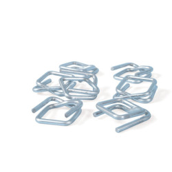 Boucles galvanisées pour feuillard textile