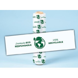 Film étiré manuel imprimé "Eco Responsable"