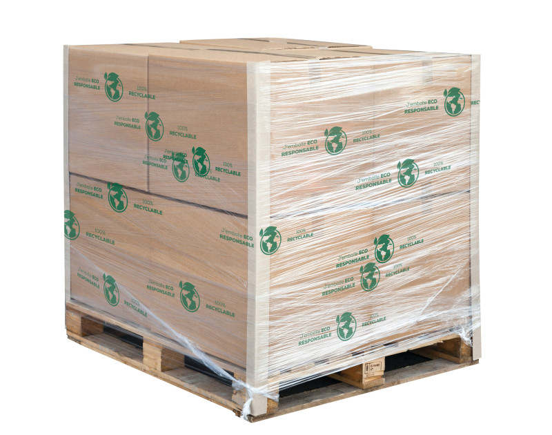 Film étiré manuel imprimé "Eco Responsable" Film étiré manuel imprimé "Eco Responsable"