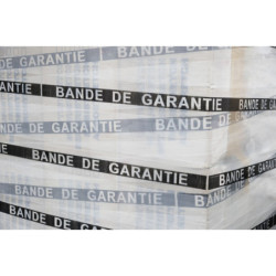 Film étirable machine imprimé "Bande de garantie" Film étirable machine imprimé "Bande de garantie"
