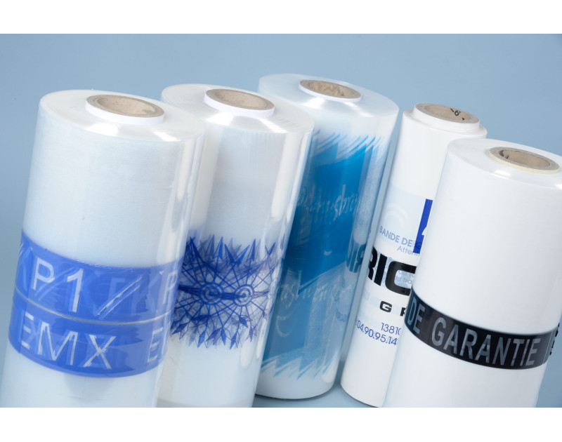 Film étiré machine imprimé / bande colorée Film étiré machine imprimé / bande colorée