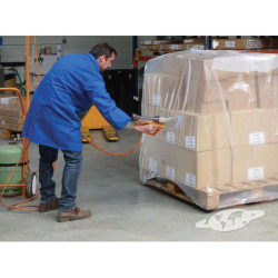 Housse rétractable transparente en PEHD pour palette