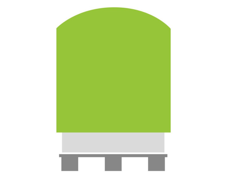 Housse rétractable transparente en PEHD pour palette Housse rétractable transparente en PEHD pour palette