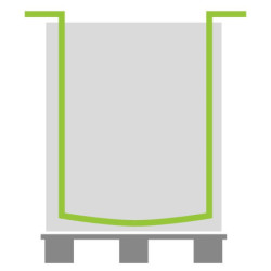 Housse rétractable transparente en PEHD pour palette Housse rétractable transparente en PEHD pour palette