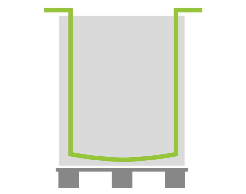 Housse rétractable transparente en PEHD pour palette Housse rétractable transparente en PEHD pour palette