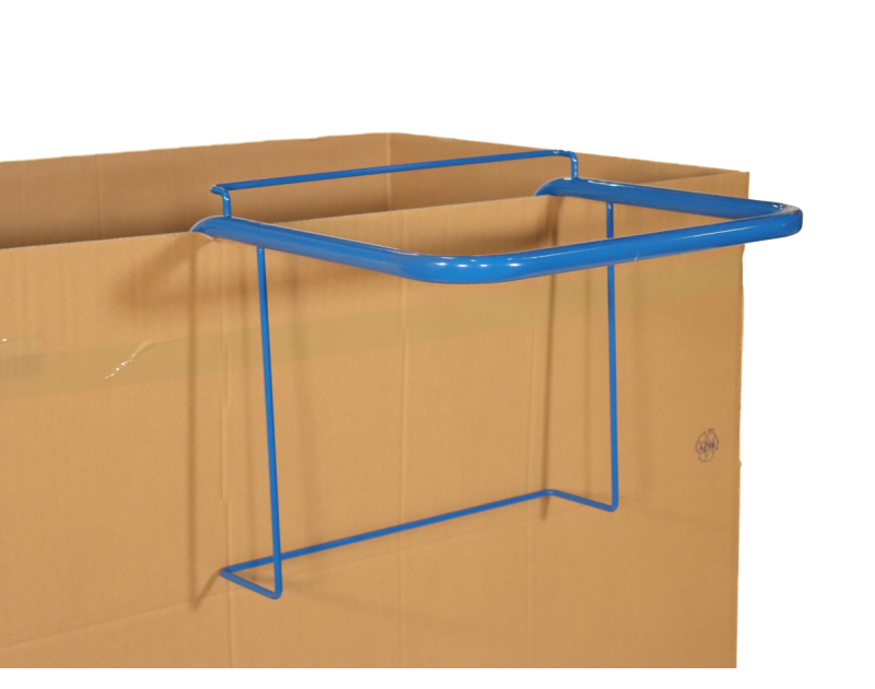 Porte-sac à fixer sur container - Bleu