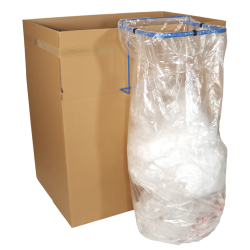 Porte-sac à fixer sur container - Bleu