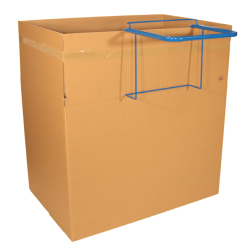 Porte-sac à fixer sur container - Bleu