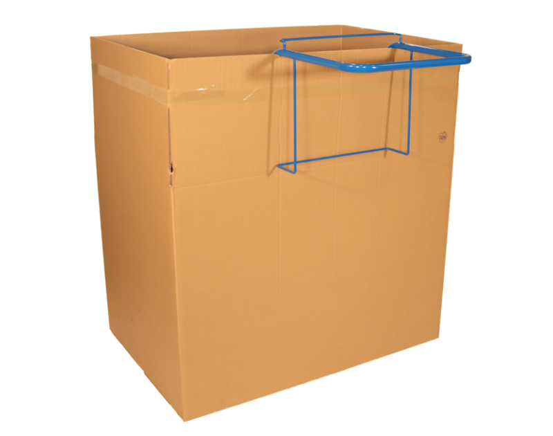 Porte-sac à fixer sur container - Bleu